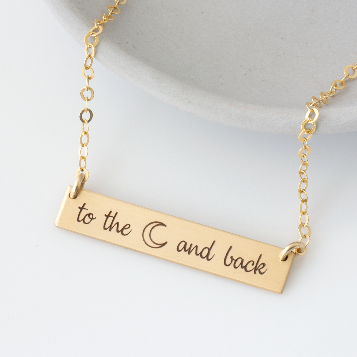 Sterling Silver Kids I Love You to the Moon & Back Necklace – The English  Garden